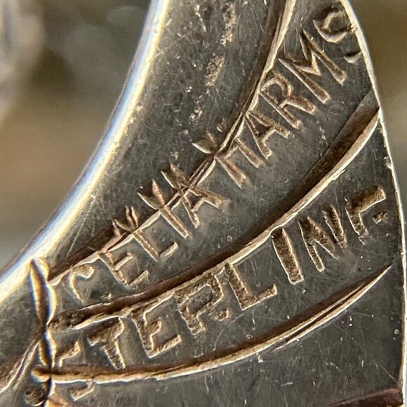 VTG Sterling Silver 925 Mexico Celia Harms Articulating Angel Pendant Necklace - Picture 8 of 16